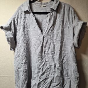 Elegant Gray Women's Blouse